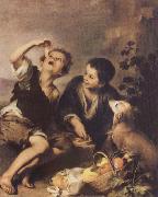 Bartolome Esteban Murillo The Pie Eaters oil